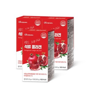 로니웰 레드 석류 콜라겐 젤리 스틱 20g x 15p, 300g, 3개