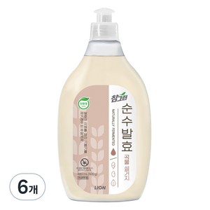 참그린 순수발효 곡물주방세제, 480ml, 6개