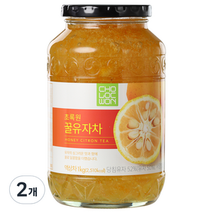 초록원 꿀유자차, 1kg, 1개입, 2개