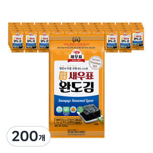 새우표 완도 도시락김, 2g, 200개