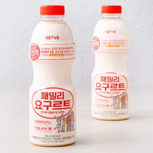 서울에프엔비 패밀리요구르트, 750ml, 2개