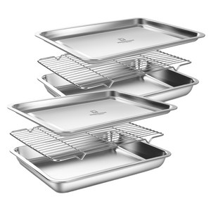 바겐슈타이거 스텐 사각 트레이 세트, 밧드 + 랙 + 트레이, 2세트