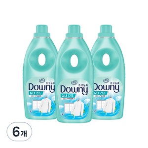 다우니 엑스퍼트 실내건조 프레시클린 초고농축 섬유유연제 본품, 1.05L, 6개