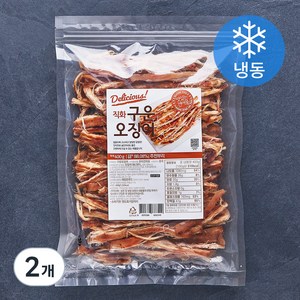 해맑은푸드 직화 구운오징어 (냉동), 400g, 2개