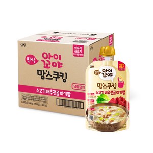 아이꼬야 유아용 맘스쿠킹 이유식 15개월부터, 10개, 소고기배추전골아기밥, 140g