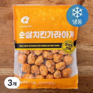 마니커에프앤지 순살치킨가라아게 (냉동), 1kg, 3개