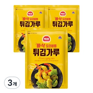 해표 튀김가루, 1kg, 3개