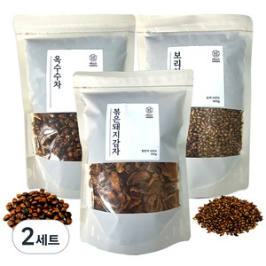 헬로우그린 볶음돼지감자차 350g + 옥수수차 500g + 보리차 400g 세트, 2세트