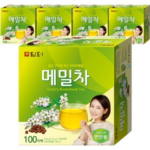 담터 메밀차 티백, 1.5g, 100개입, 5개