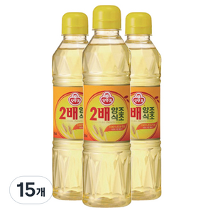 오뚜기 2배 양조식초, 500ml, 15개