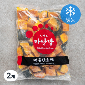 마당발 유피 단호박 (냉동), 1kg, 2개