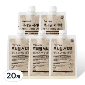 프리밀 서리태 밸런스 단백질 쉐이크, 40g, 20개