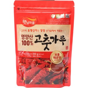 햇님마을 경북 영양산 100% 고춧가루, 250g, 1개