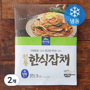 면사랑 전통 한식 잡채 1인분 (냉동), 305g, 2개