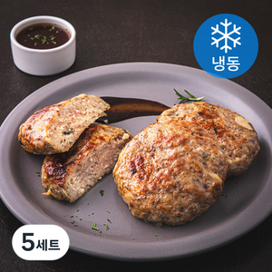 명품조선 초벌수제 한우떡갈비 600g + 소스 50g 세트 (냉동), 5세트