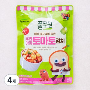 풀무원 우리아이 토마토김치, 300g, 4개