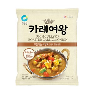 청정원 카레여왕 구운마늘&양파, 108g, 1개