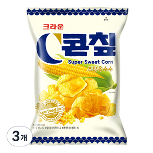 콘칲 초당옥수수 스낵, 70g, 3개