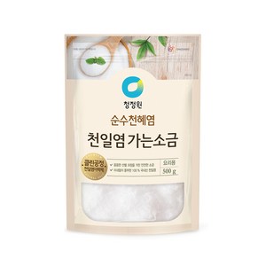 청정원 천일염 가는소금, 500g, 1개