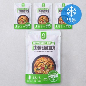 원큐 포켓 차돌된장찌개 (냉동), 182g, 4팩