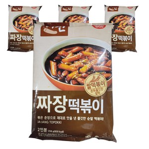 떡볶이의신 짜장 떡볶이, 358g, 4개