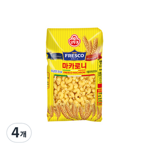 오뚜기 프레스코 마카로니, 500g, 4개