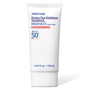 애즈이즈투비 그린티 모이스처 선블록 SPF50+ PA++++, 50ml, 1개