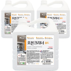 코코즈 오븐크리너 골드, 4L, 3개