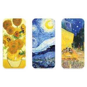 모노라이크 아트컬렉션 하드 북마크 3종 세트, Gogh, 1세트