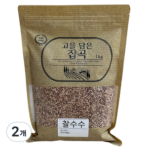 고을담은 찰수수, 1kg, 2개