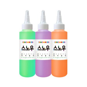 스노우키즈 스노우물감 세트 B, 140ml, 3색