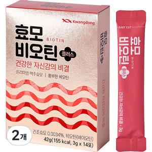 광동 효모 비오틴 플러스 14p, 42g, 2개