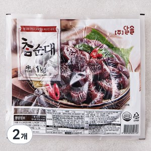 달솔 참순대, 1kg, 2개