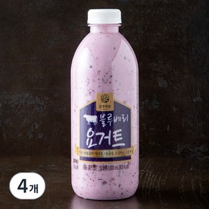 강훈목장 수제요거트 블루베리, 1000ml, 4개