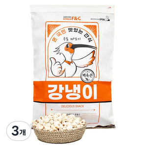 우포따오기 백옥콘 포대 강냉이, 1kg, 3개