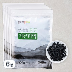 곰곰 자른 미역, 100g, 6봉