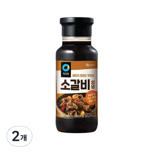 청정원 소갈비양념, 500g, 2개