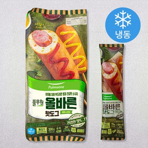 풀무원 올바른 핫도그 4개입 (냉동), 300g, 1개