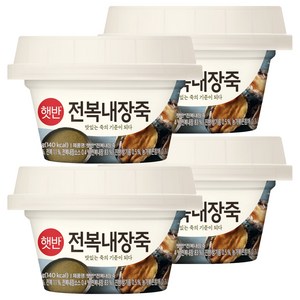 햇반 전복내장죽, 4개, 267g