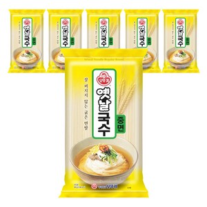 오뚜기옛날 국수 중면, 900g, 6개