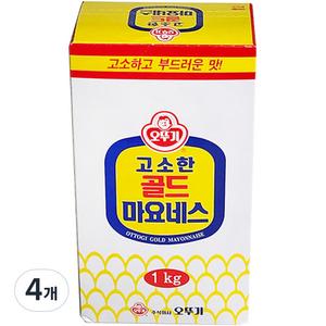 라이브잇 오뚜기 골드 마요네즈, 1kg, 4개