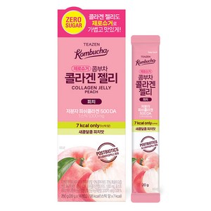 티젠 콤부차 콜라겐 젤리 피치 14개입, 280g, 1개