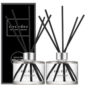 코코도르 디퓨저 200ml x 2p, 시트러스라벤더, 2개