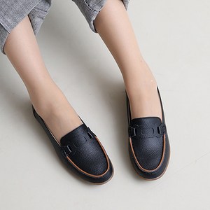 바이로쏘 여성용 클래식 천연소가죽 페니 로퍼 BRS012