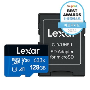 렉사 하이퍼포먼스 micoSDXC 메모리카드 UHS-I 633x, 128GB, 1개