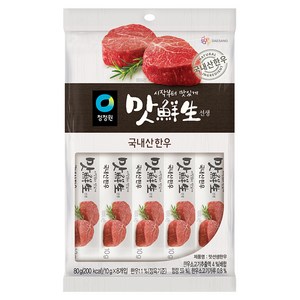 청정원 맛선생 한우, 80g, 1개