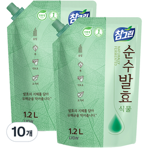 참그린 순수발효 식물 주방세제, 1.2L, 10개