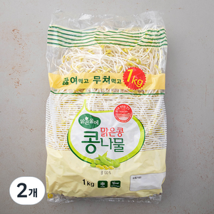 맑은물에 맑은콩 콩나물, 1kg, 2개