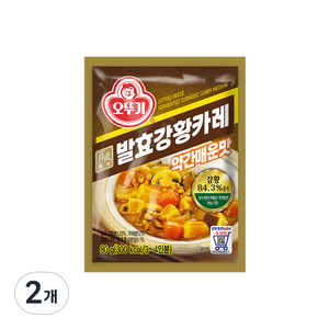 오뚜기 백세 발효 강황 카레, 80g, 2개