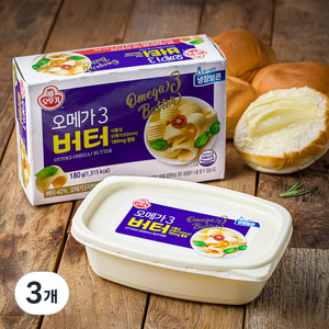 오뚜기 오메가3 버터, 180g, 3개